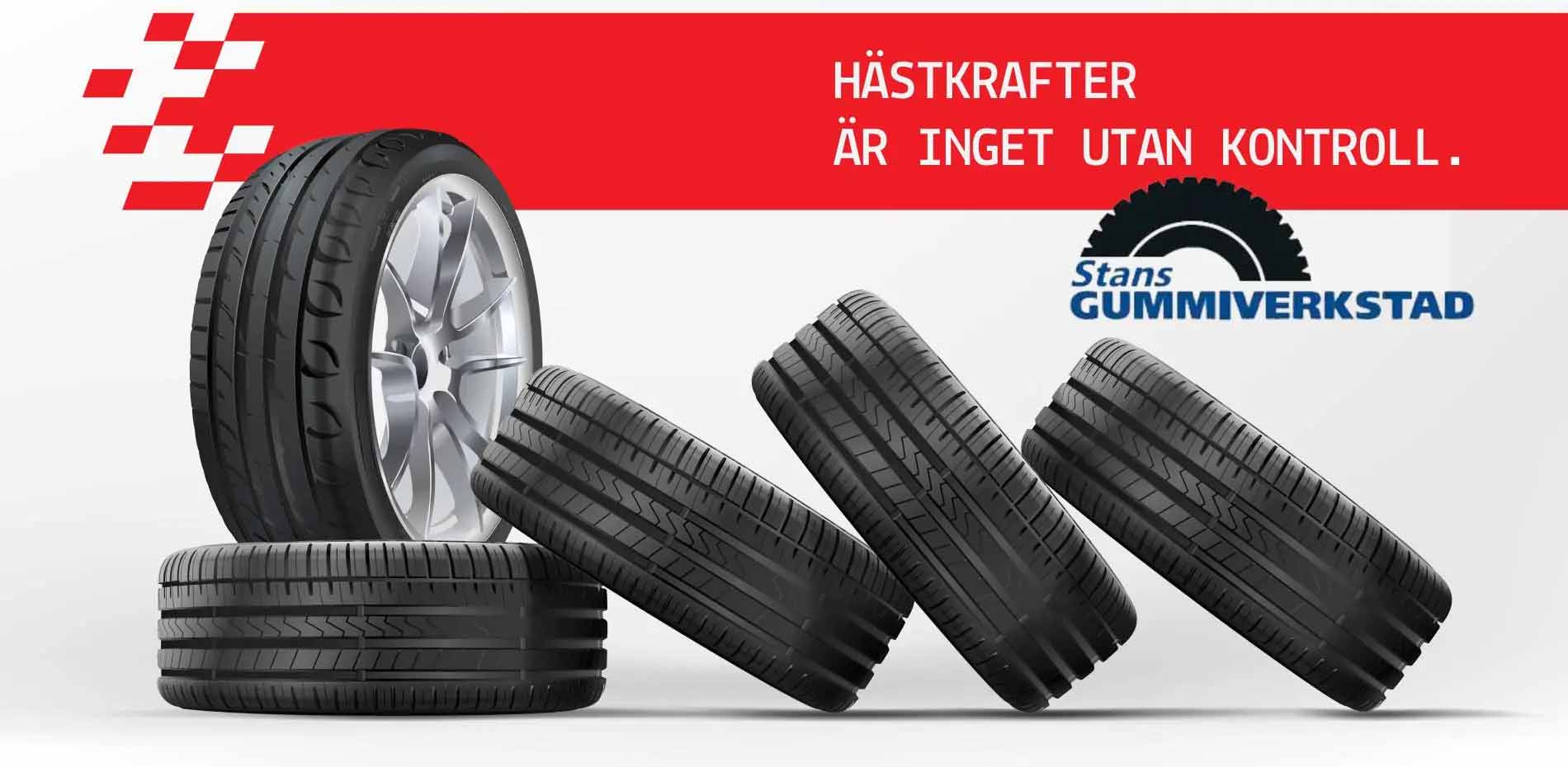 Säkra däck i Uddevalla hos Stans Gummiverkstad